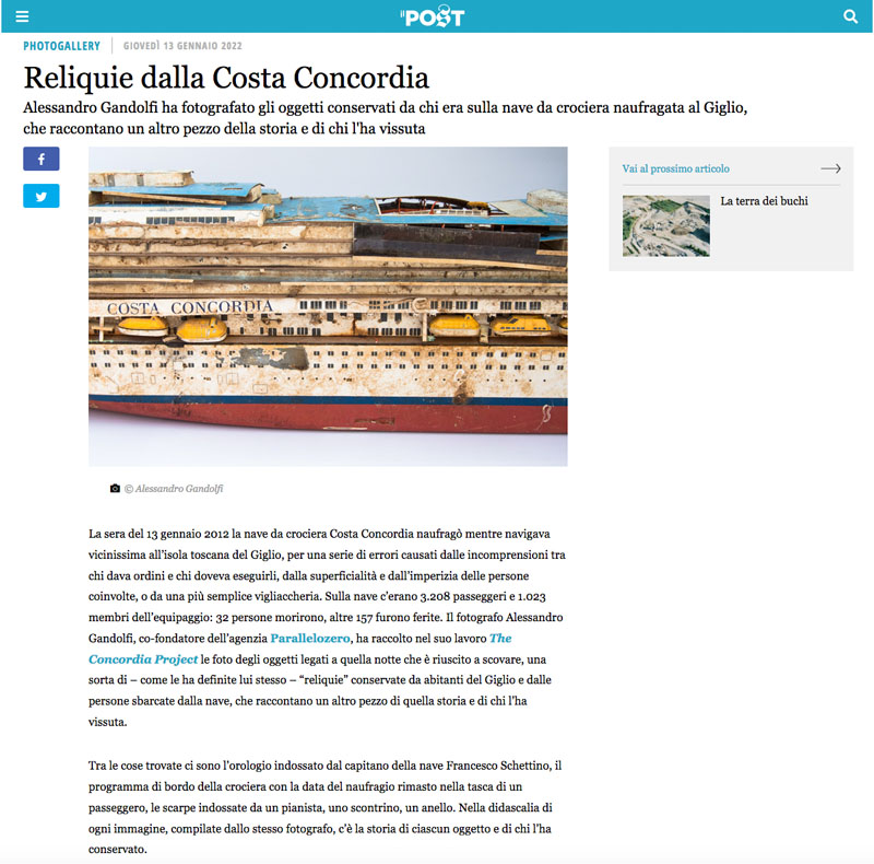Reliquie dalla Costa Concordia 1