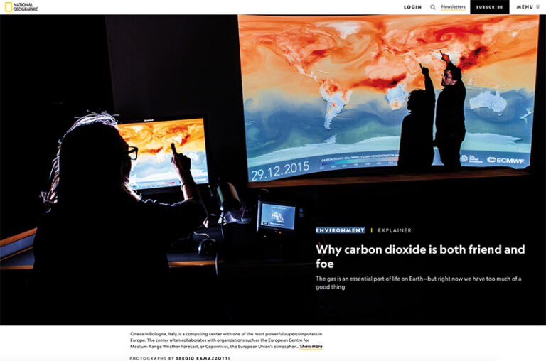 “CO2” in National Geographic online