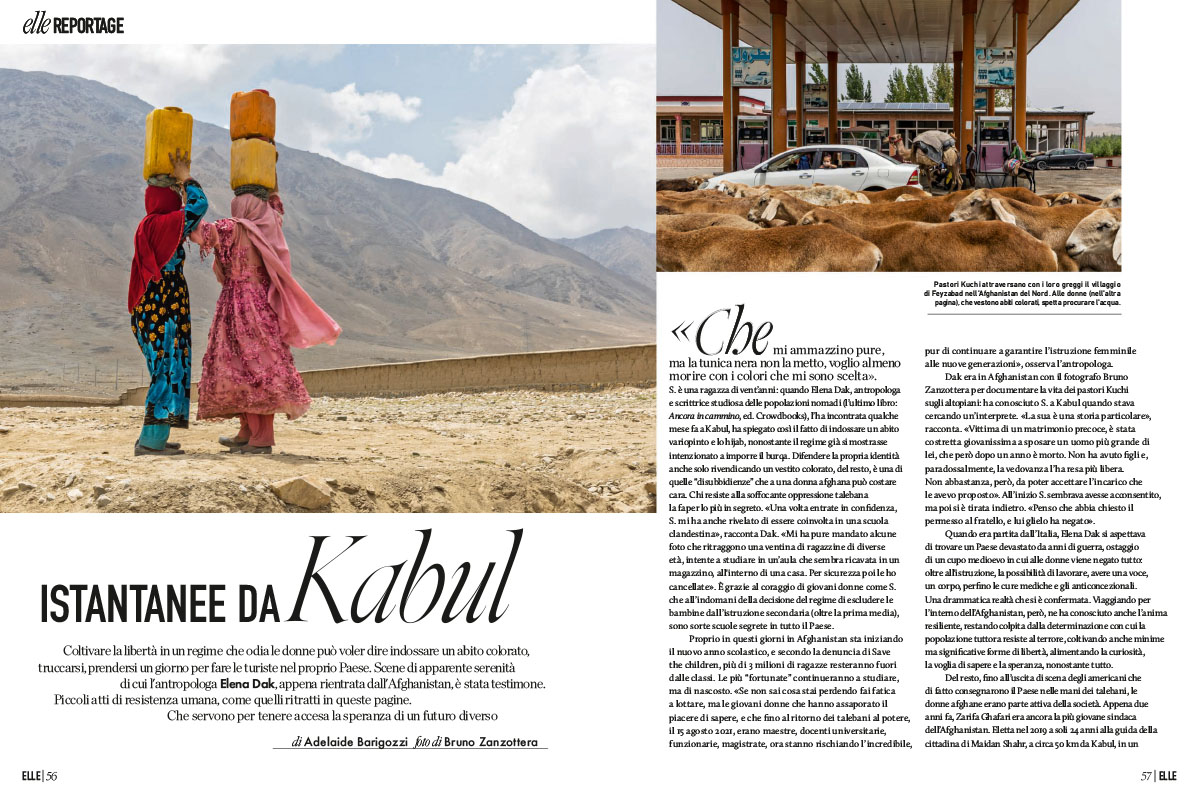 “Postcards from Afghanistan” in Elle