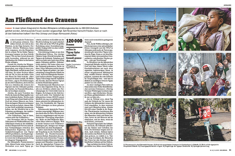 “Tigray civil war” in Der Spiegel