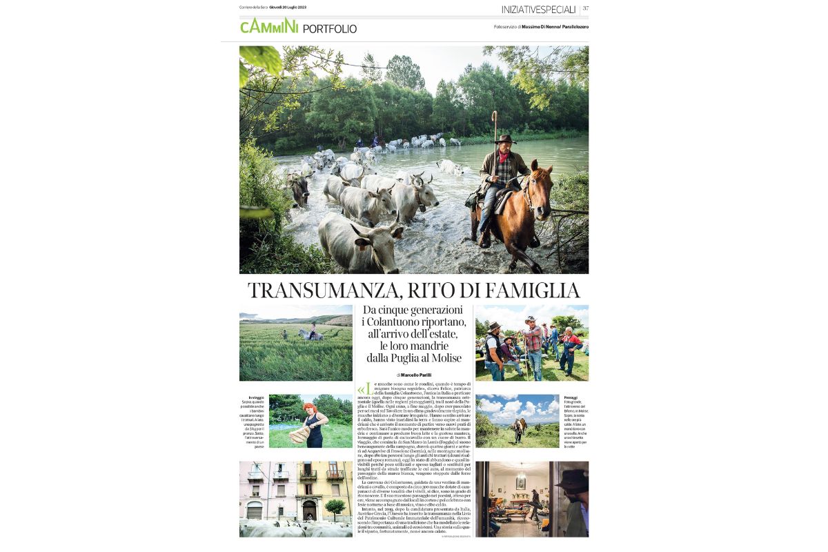 “The Transhumance” in Corriere della Sera