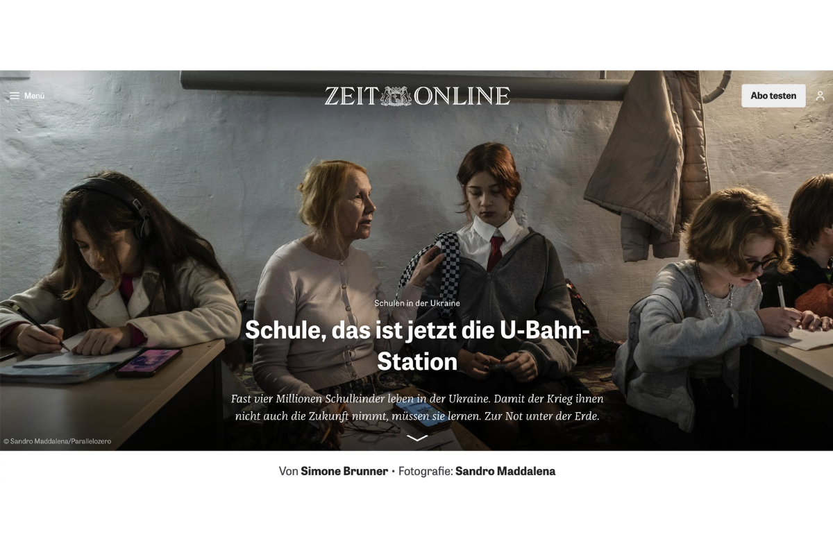 “Schooling in Wartime” in Die Zeit